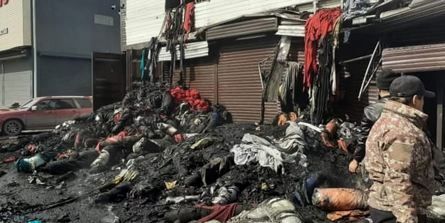 Kırgızistan'daki yangın 17 saatte anca söndürüldü