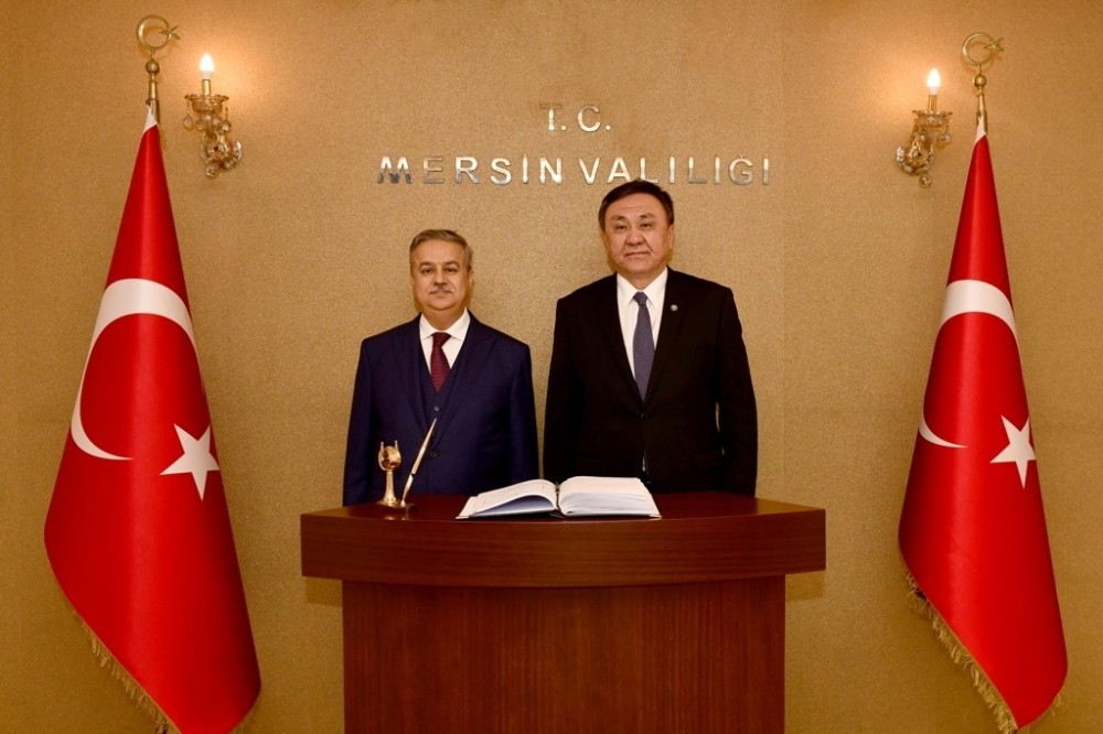 Kırgızistan’ın Ankara Büyükelçisi Omuraliev, Vali Su ile buluştu 