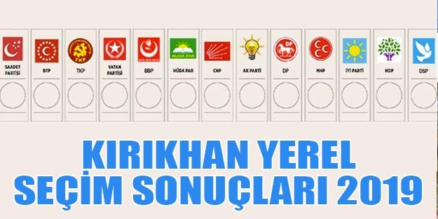 Kırıkhan yerel seçim 2019 sonuçları Kırıkhan belediye seçim sonuçları Cumhur ittifakı Millet ittifakı oy oranları