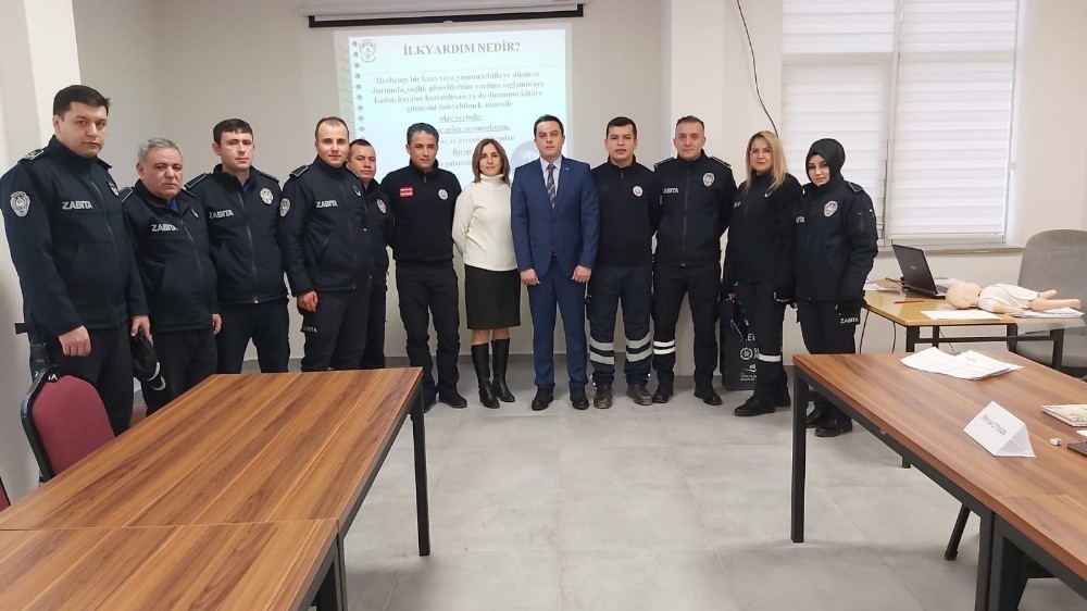 Kırıkkale zabıtasına ilk yardım eğitimi 