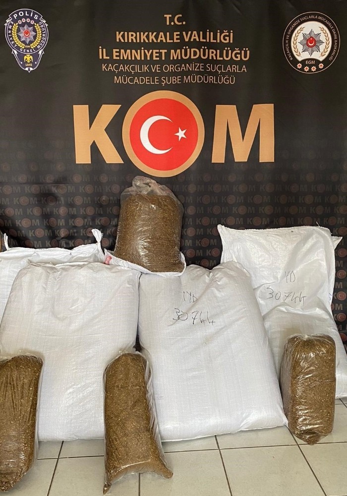 Kırıkkale’de 146 kilogram kaçak tütün ele geçirildi 