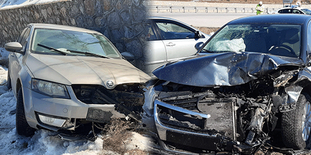 Kırıkkale'de 2 otomobilin çarpıştığı kazada 5 kişi yaralandı