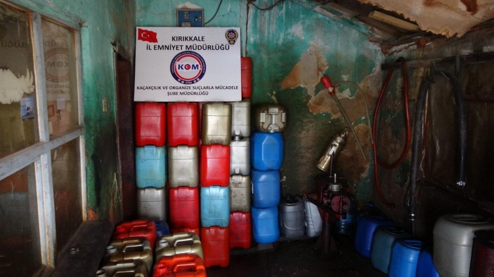 Kırıkkale’de 768 litre kaçak mazot ele geçirildi 