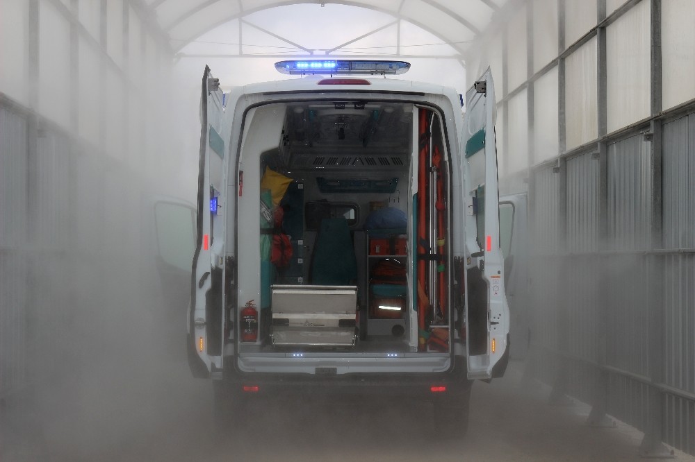 Kırıkkale’de virüse karşı “dezenfeksiyon tüneli” 