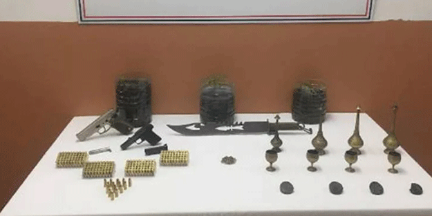 Kırklareli'de Bizans dönemine ait değerli parçalar ele geçirildi