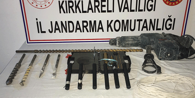 Kırklareli'nde dinamit ele geçirildi!