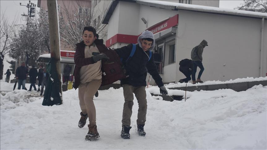 Kırklareli'nde eğitime kar engeli