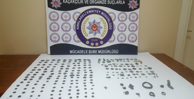 Kırklareli'nde tarihi eser kaçakçılığı operasyonu: 1 gözaltı