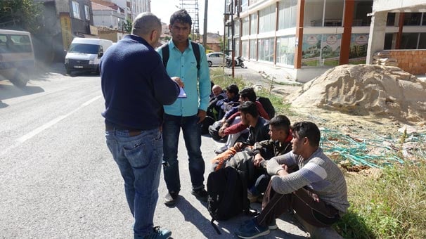 Kırklareli'nde yolu şaşıran göçmenler böyle yakalandı