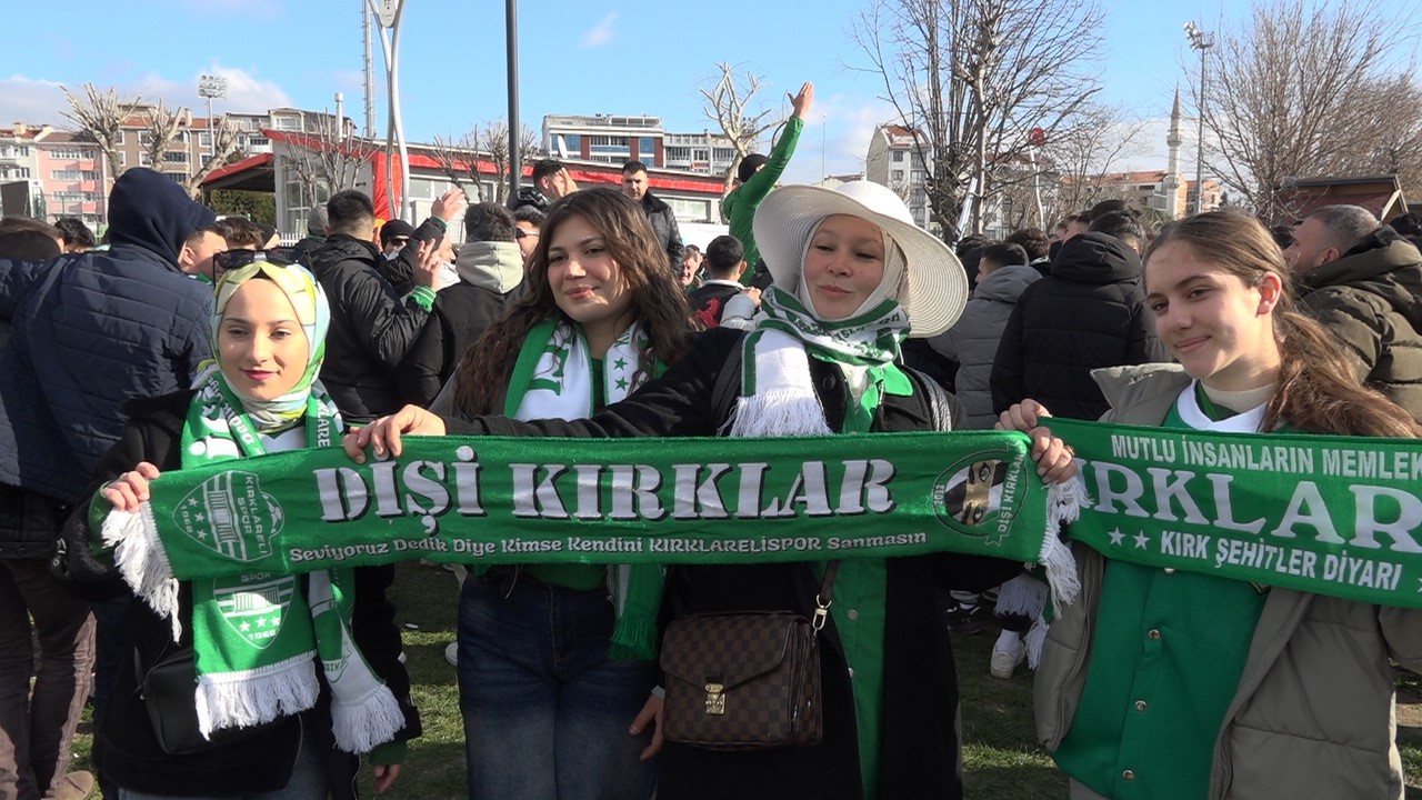 Kırklarelispor taraftarları İstanbul yolunda