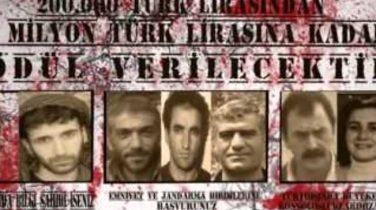 Kırmızı listedeki teröristi bulana:4 milyon lira