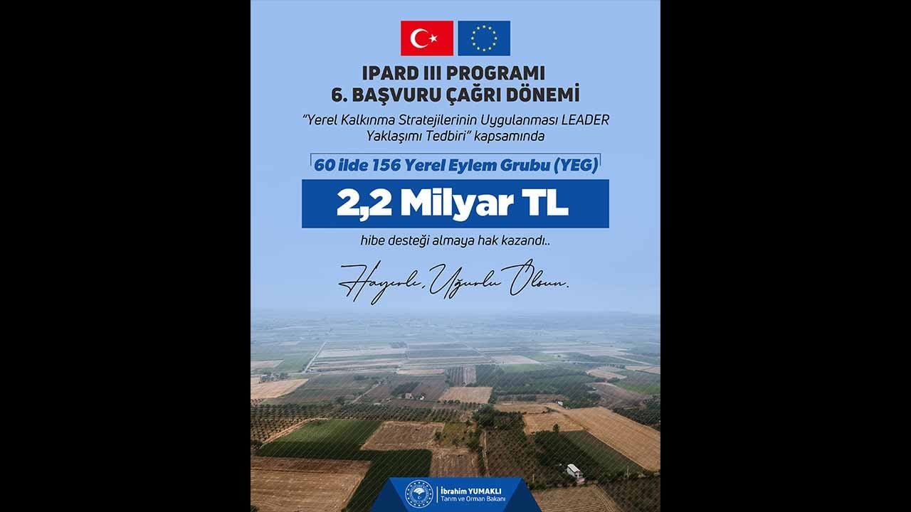 Kırsal kalkınmada dev adım! Bakan Yumaklı müjdeyi verdi: 156 yerel gruba %100 hibe desteği