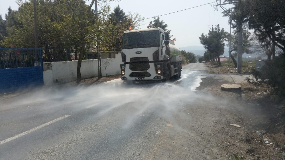Kırsal mahalleler dezenfekte ediliyor 