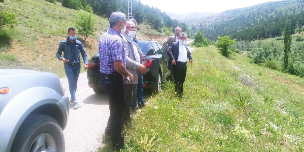 Kırsal mahallelerde yapılacak projeler yerinde incelendi 