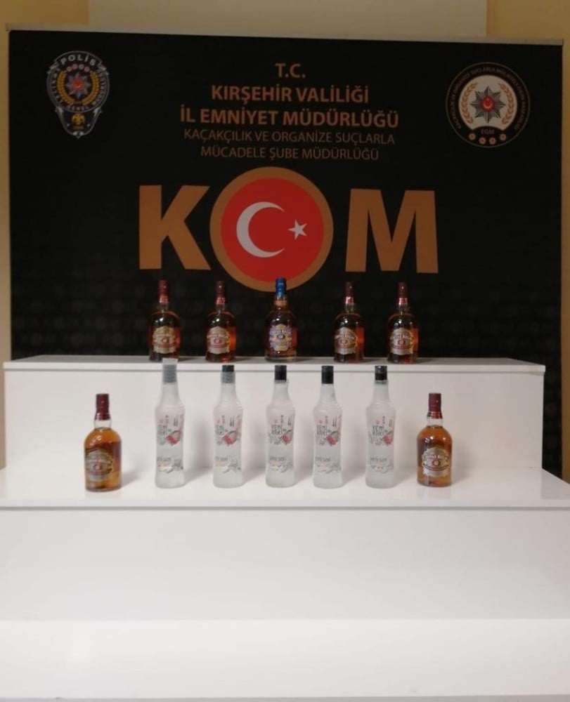 Kırşehir’de, sahte içki operasyonu: 1 gözaltı 