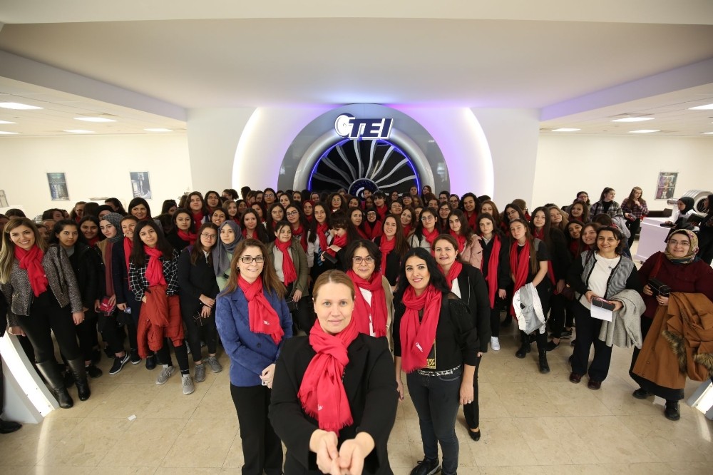 Kız öğrenciler TEI’de ağırlandı 