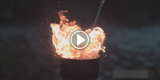 Kızgın yağa su dökülürse ne olur?