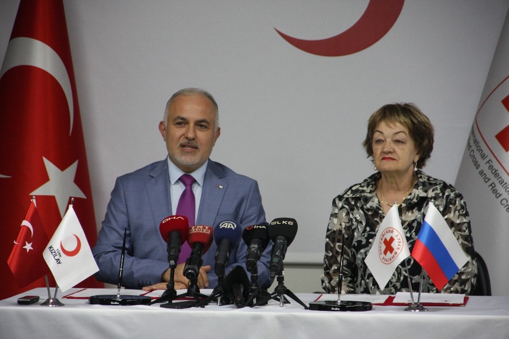 Kızılay’la Rusya Kızılhaçı arasında işbirliği imza töreni 