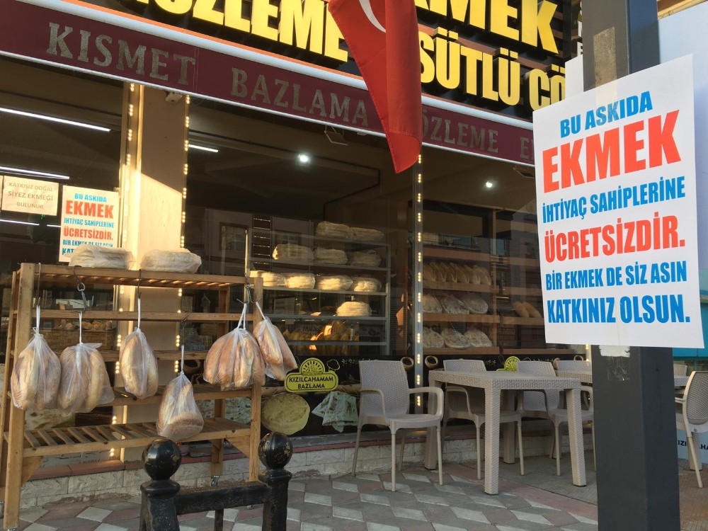 Kızılcahamam’da ‘Askıda ekmek’ kampanyası başladı 