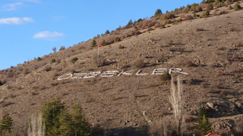 Kızılcahamam’da mahalle ismini dağa yazdılar 