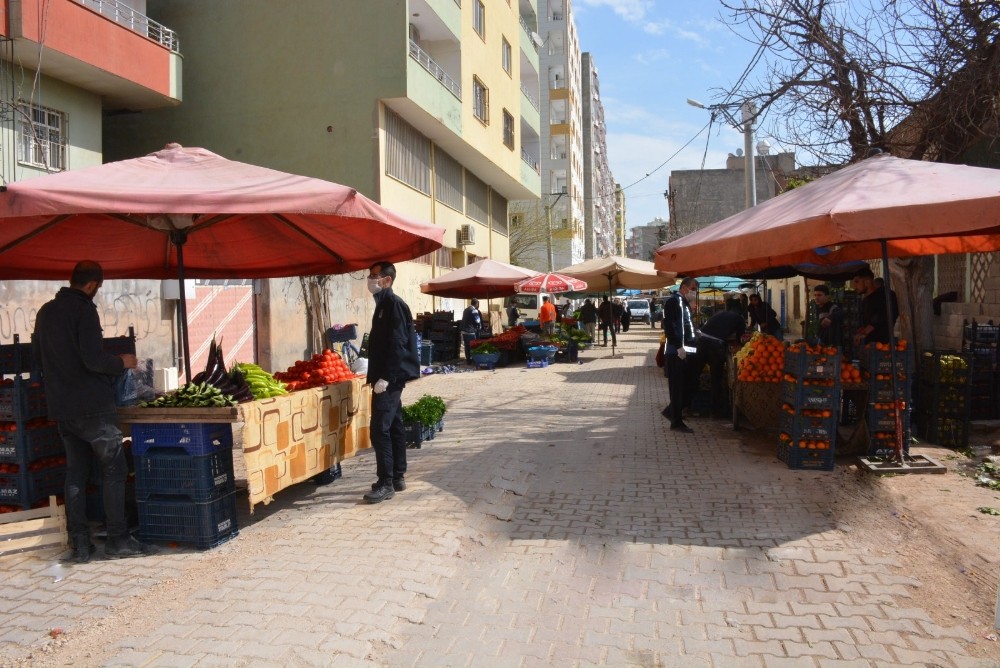 Kızıltepe esnafından korana virüs önlemi 