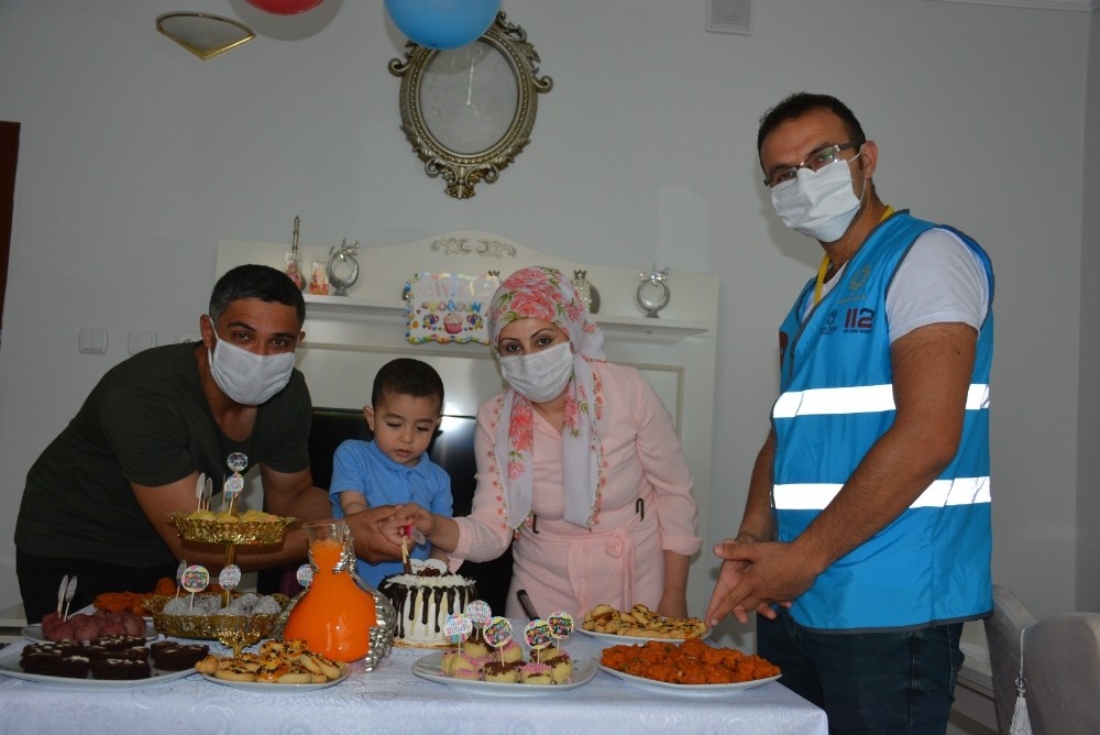 Kızıltepe ’vefa’ ekibinden 2 yaşındaki Muhammed’e doğum günü sürprizi 