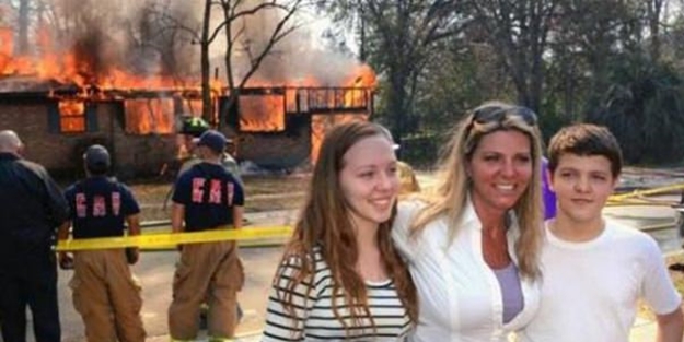 Kızının katilinin evini yaktı!