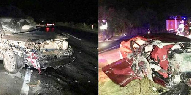 KKTC'de korkunç kaza! 2 ölü 4 yaralı