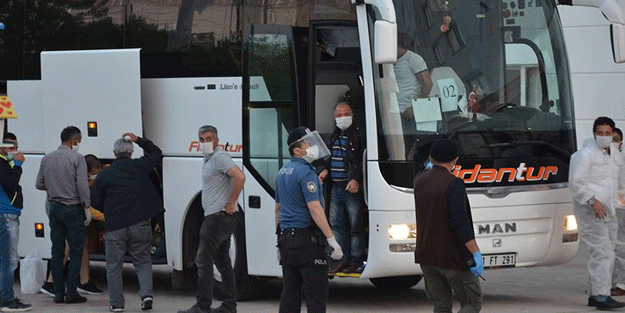KKTC'den getirilen 288 kişi yurda yerleştirildi