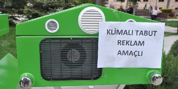 Klimalı tabut üretildi