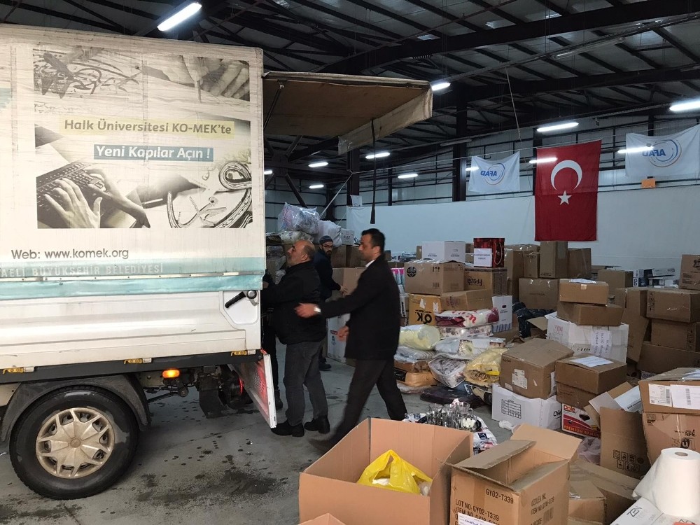 KO-MEK Vefası Elazığ’a sıcak sevgisini gönderdi 