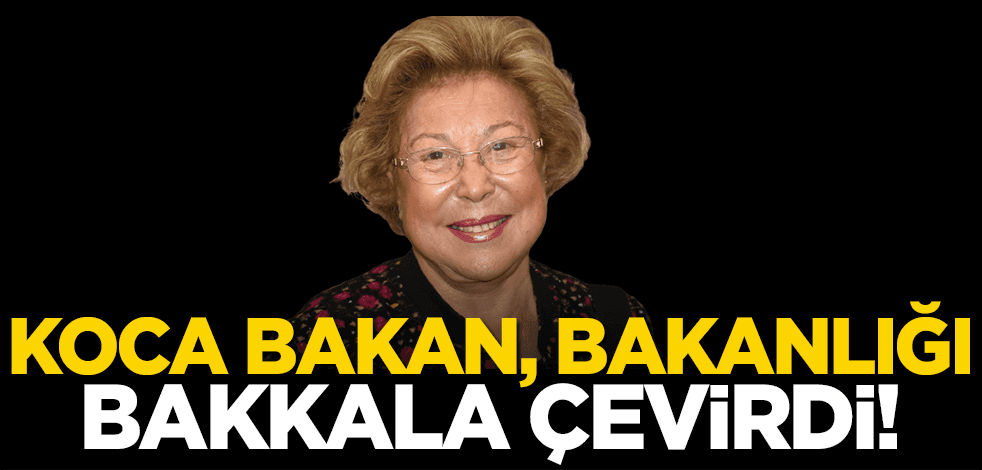 Koca bakan, bakanlığı bakkala çevirdi!