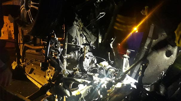 Kocaeli'de alkollü sürücünün otomobili hurdaya döndü