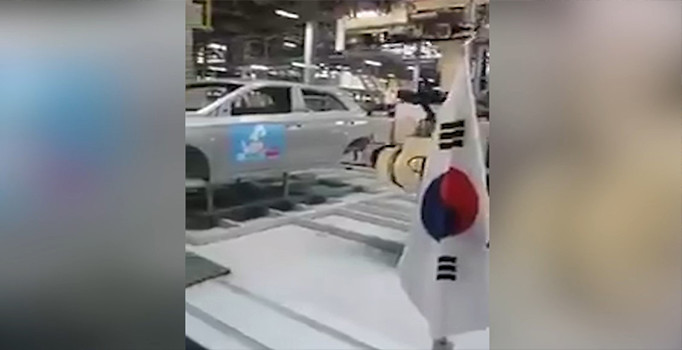 Kocaeli’de Japon otomobil fabrikası Mehter Marşı ile inledi