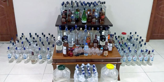 Kocaeli'de sahte içki operasyonu: 3 gözaltı