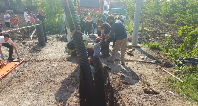 Kocaeli'de toprak altında can pazarı: 1 yaralı