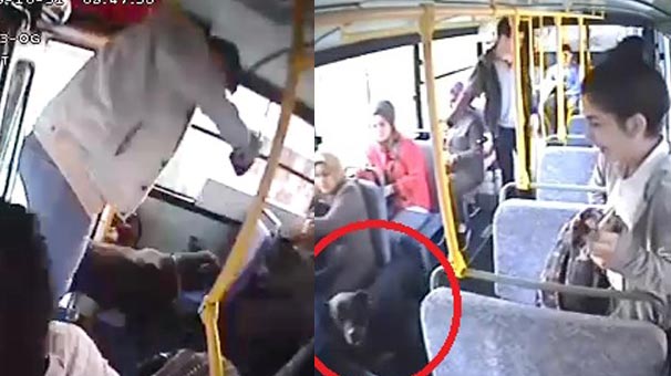 Kocaeli'de yaşandı! Halk otobüsünde korku dolu dakikalar...