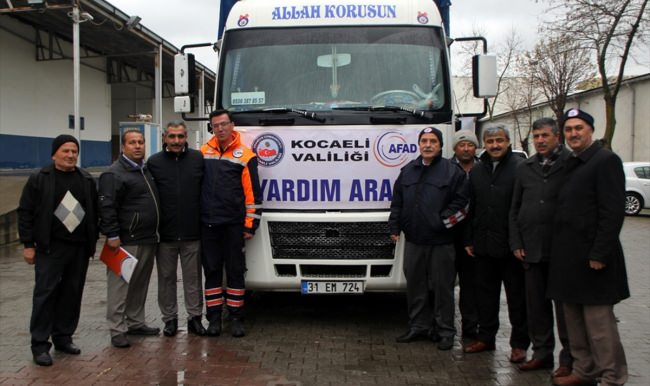 Kocaeli'den Suriyeli sığınmacılara yardım eli