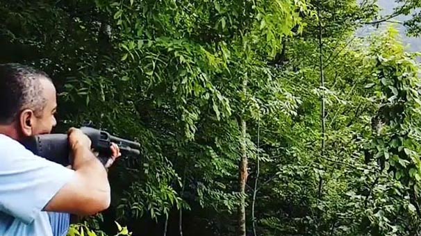 Kocaeli'nde ağaçlara ateş açan adama işlem başlatıldı