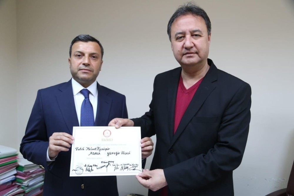 Kocaispir mazbatasını aldı 