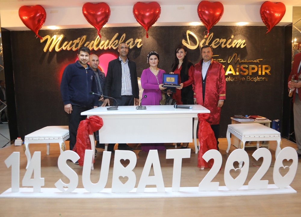 Kocaispir, Sevgililer Günü’nde nikah kıydı 