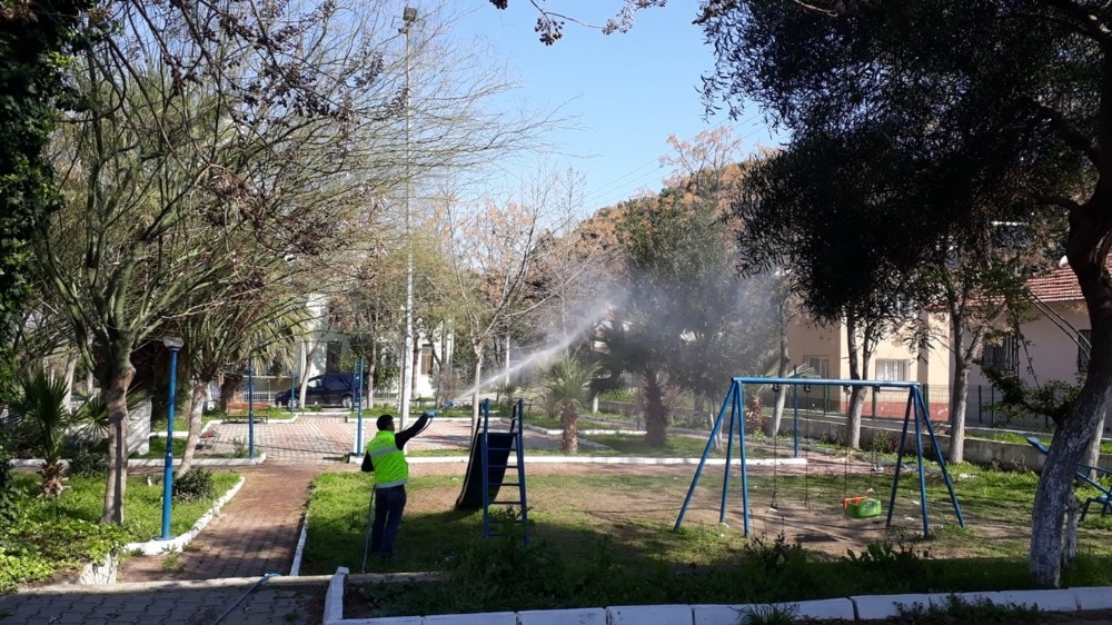 Koçarlı’da dezenfekte edilmeyen yer kalmadı 