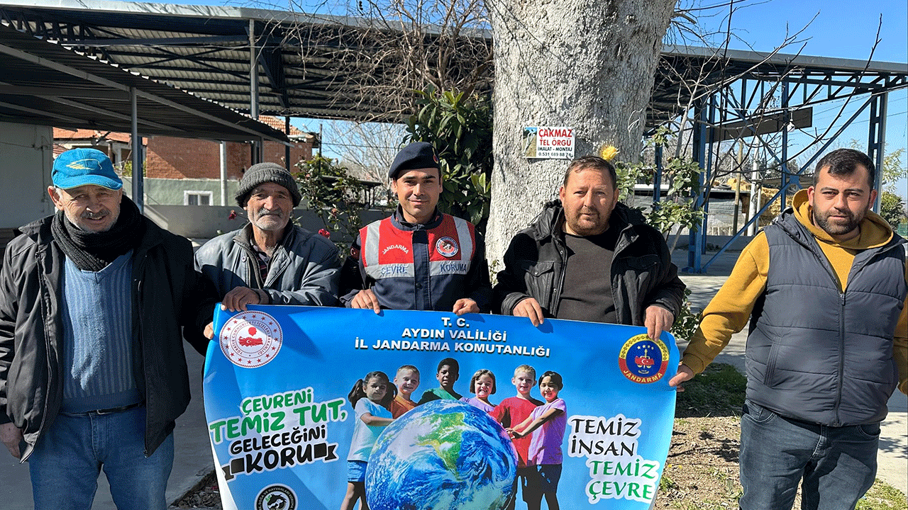 Koçarlı’da doğa sevgisi aşılandı! Jandarma çevre bilincini artırmak için sahada