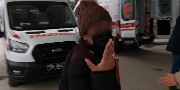 Kocasını falçata ile karnından yaraladı