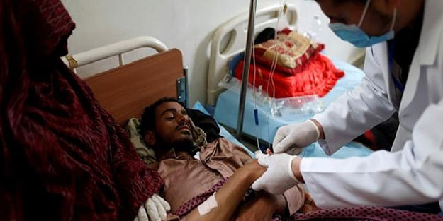 Kolera ve difteriden sonra Yemen halkı yeni bir salgınla pençeleşiyor