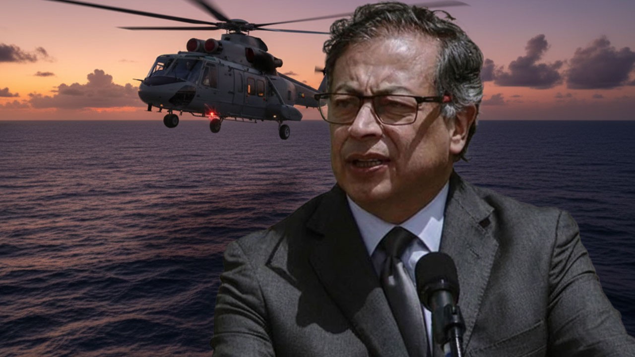Kolombiya’da suikast gölgesinde helikopter uçuşu! Gustavo Petro Karayipler'de "ölüm rotasından" son anda döndü