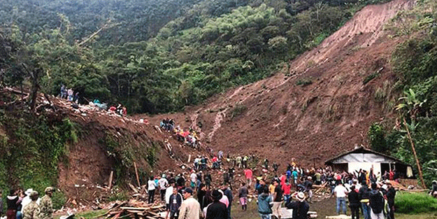 Kolombiya'da toprak kayması sonucu 5 kişi öldü