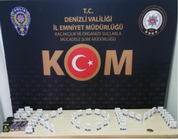KOM ekiplerinden 3 farklı adrese kaçak ürün operasyonu 
