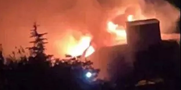 Komando taburunda yangın çıktı