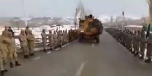 Kahraman komandolar Afrin'e böyle uğurlandı
